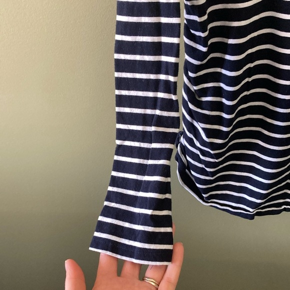 Ingrid & Isabel Blue and White Fitted Long Sleeve Tee - Picture 6 of 12